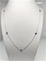 Collar Gemoro Mujer Zaffiri in Oro blanco Zaffiro blu PC246BIA.ZF